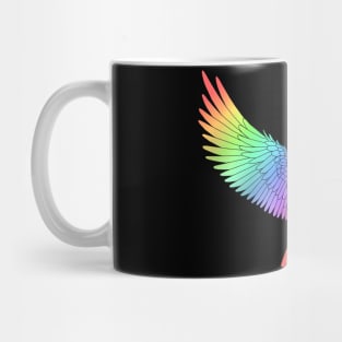 Cute Rainbow Spectrum Bird Mug